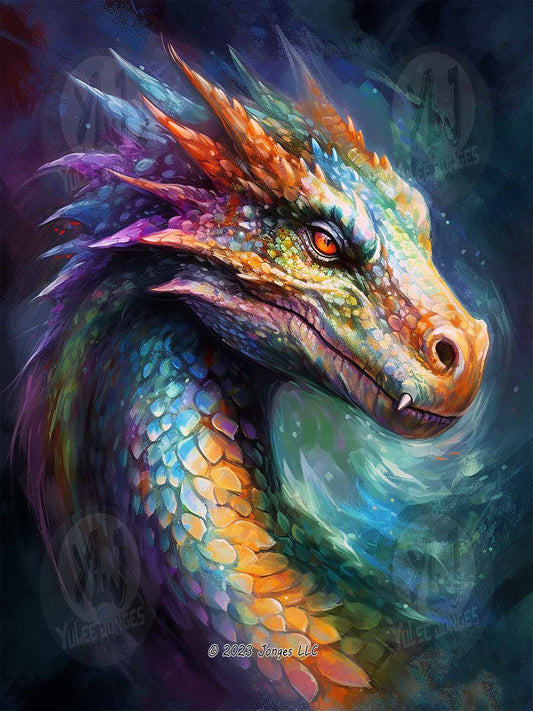 Rainbow Dragon - Dragon Diamond Painting Kit - YLJ Art Shop - YLJ Art Shop